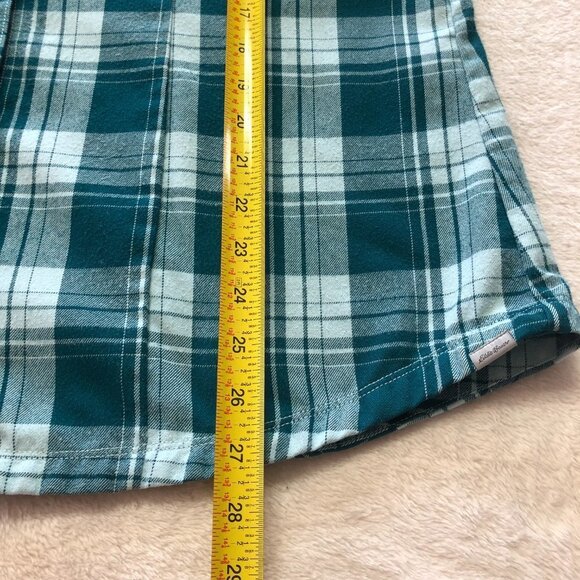 EDDIE Bauer Green Plaid Long Sleeve Button Down Shirt Size XL - Picture 11 of 11
